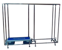 Мобильная стойка для хранения степ платформ типа reebok. Мобильная стойка для хранения степ платформ типа reebok.